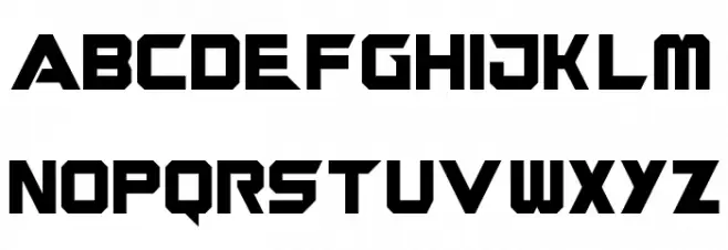 Guardians Regular フォント 大文字