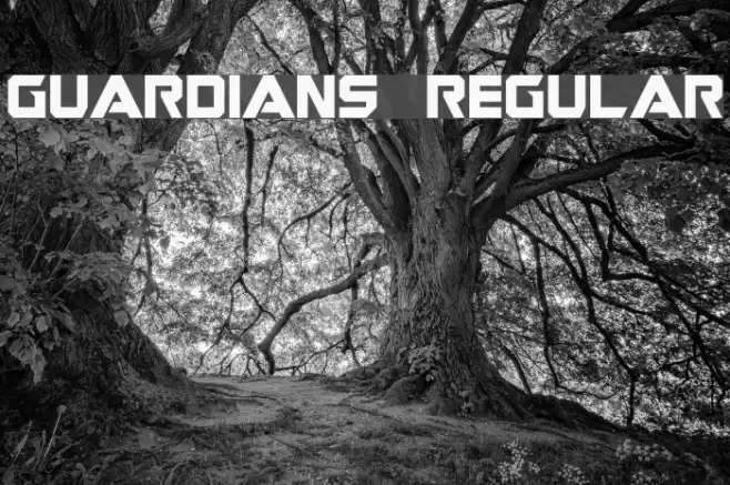 Guardians Regular Font examples
