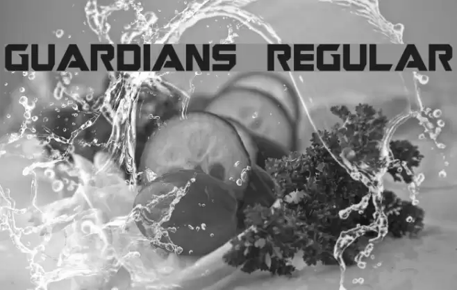 Guardians Regular Font examples