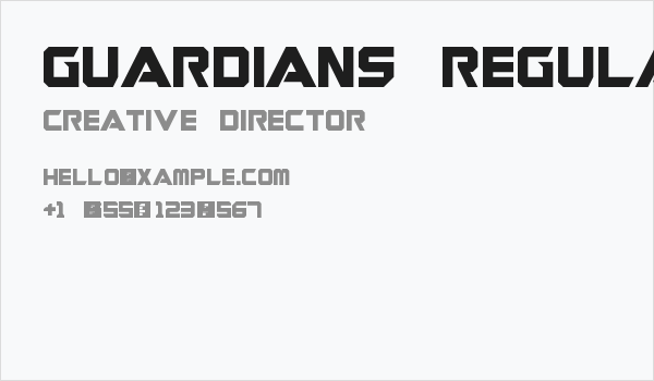 Guardians Regular Business Card