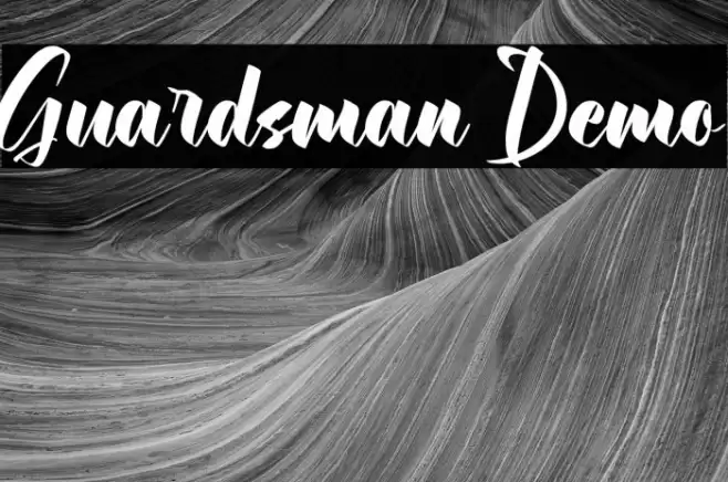 Guardsman Demo Font examples
