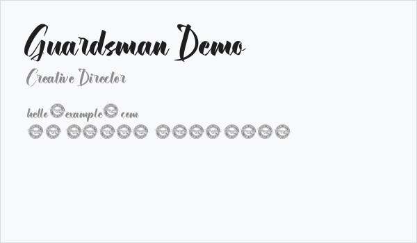 Guardsman Demo Business Card
