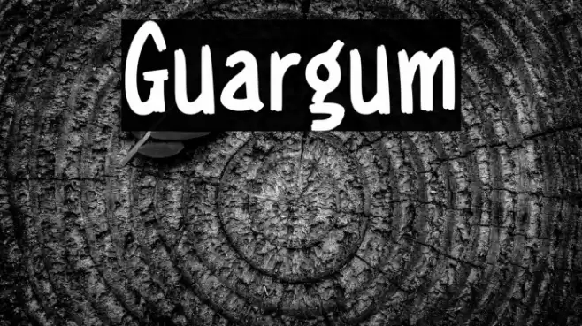 Guargum Font examples