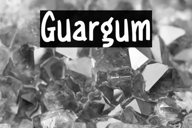 Guargum Font examples