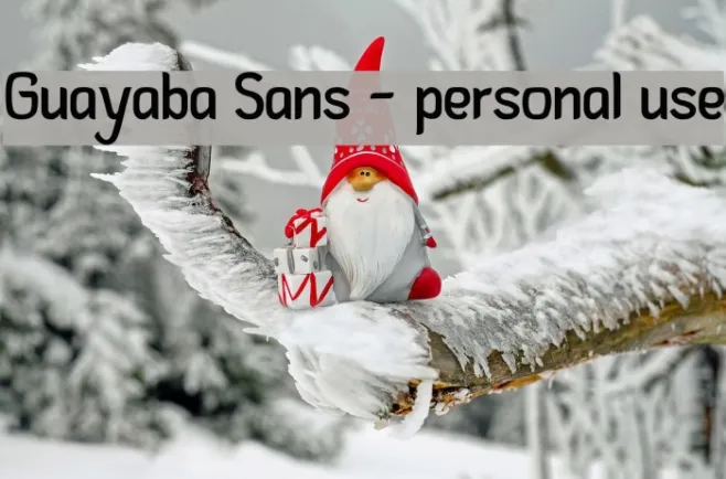 Guayaba Sans - personal use Example 1