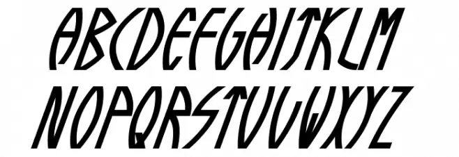 Guazhiru Italic Fonte MAIÚSCULAS
