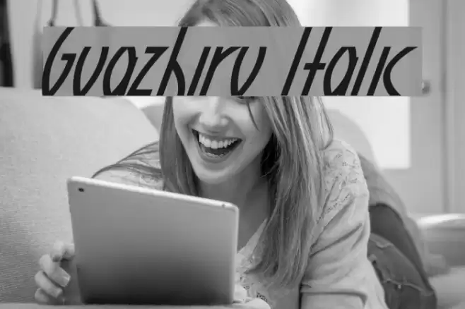 Guazhiru Italic Font examples
