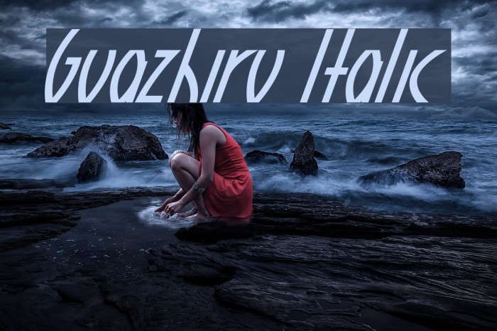 Guazhiru Italic Example 2