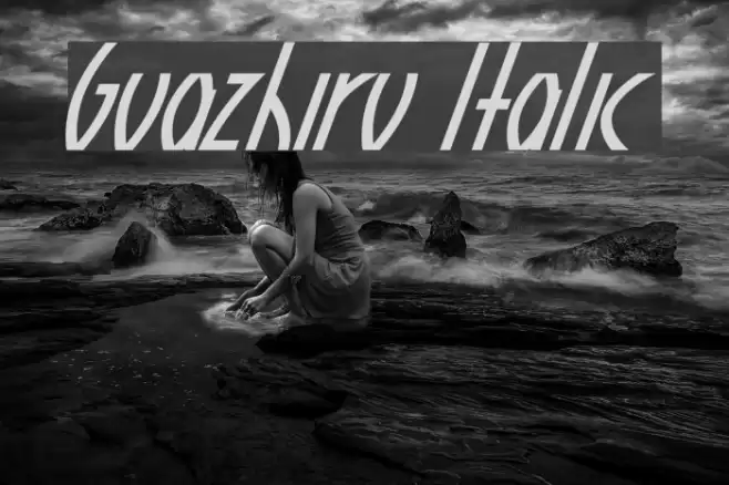 Guazhiru Italic Font examples