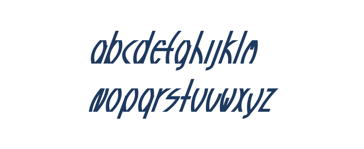 Guazhiru Italic Lowercase