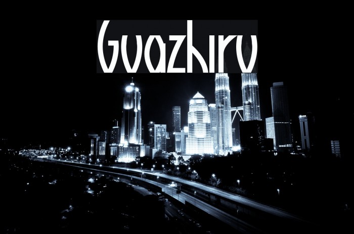 Guazhiru Font examples