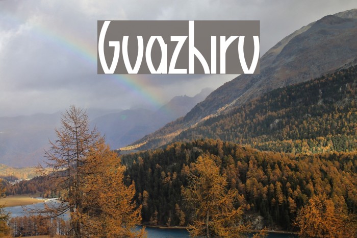 Guazhiru Font examples