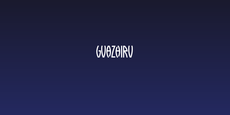 Guazhiru Social Header