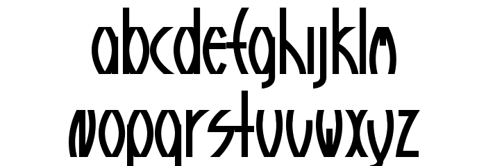 Guazhiru Font LOWERCASE
