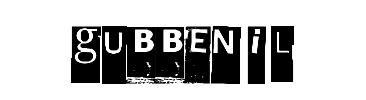 Gubben I L  font caratteri gratis