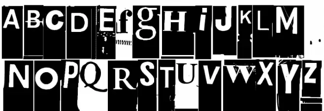 Gubben I L Schriftart Groß