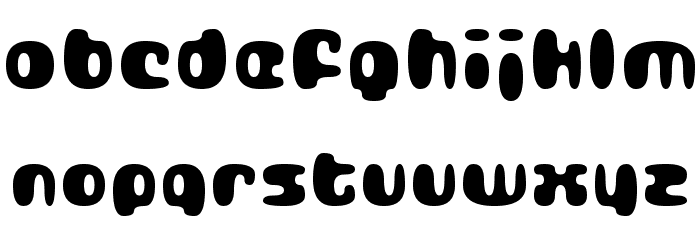 Gubblebum Black Font LOWERCASE