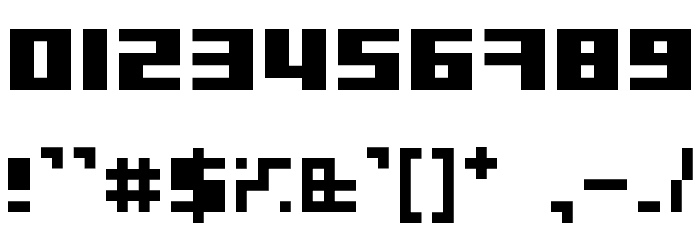 Gubblebum BlacknBlocky Шрифта ДРУГИЕ символов