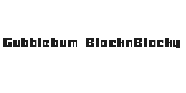 Gubblebum BlacknBlocky Logo