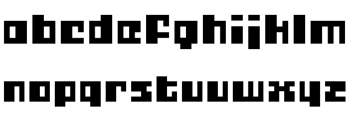 Gubblebum BlacknBlocky Шрифта строчной