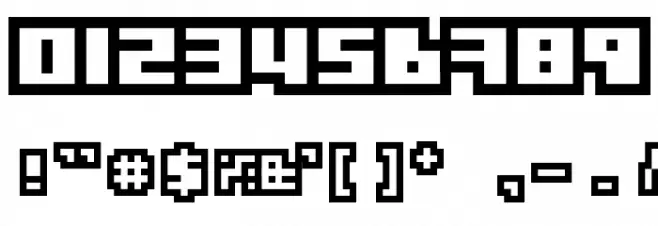 Gubblebum Blocky Font OTHER CHARS
