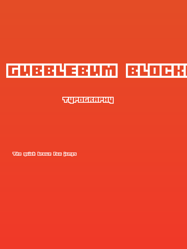Gubblebum Blocky Poster