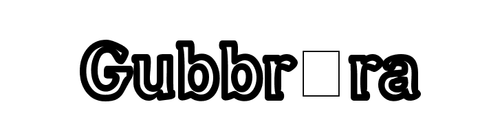 Gubbröra  font caratteri gratis