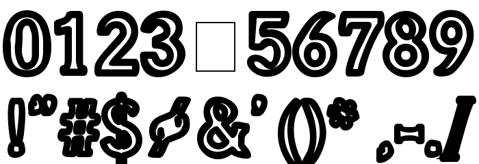 Gubbröra Font Alte caractere