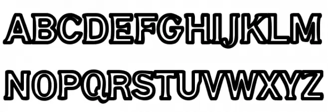 Gubbröra フォント 大文字