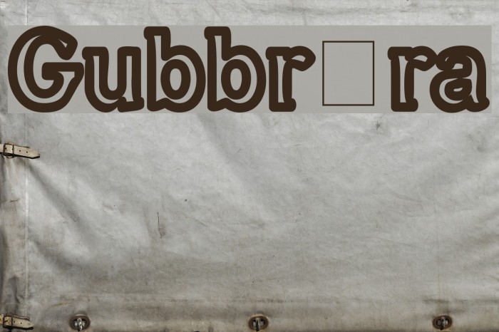 Gubbröra Font examples