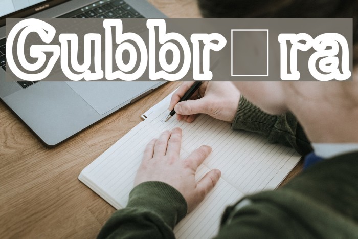 Gubbröra Font examples