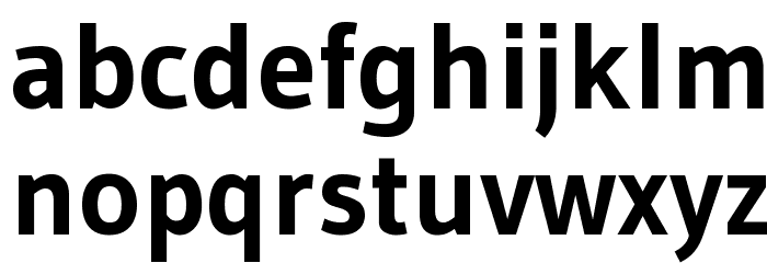 Gudea Bold Font LOWERCASE