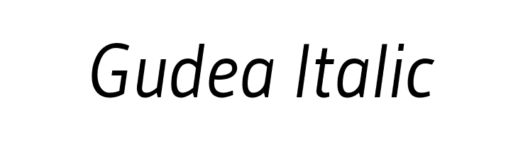 Gudea Italic Font