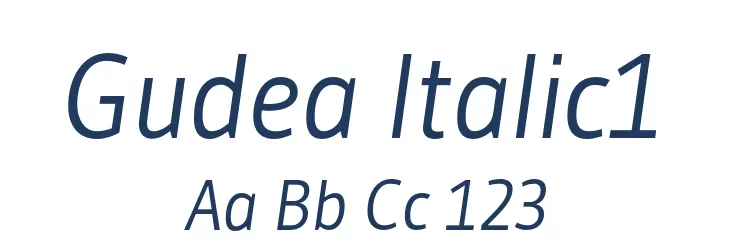 Gudea Italic1