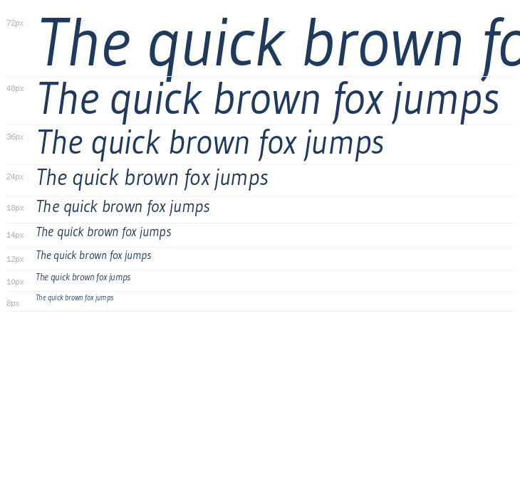 Gudea Italic1 Waterfall