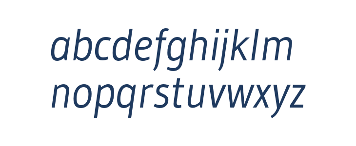 Gudea Italic1 Lowercase