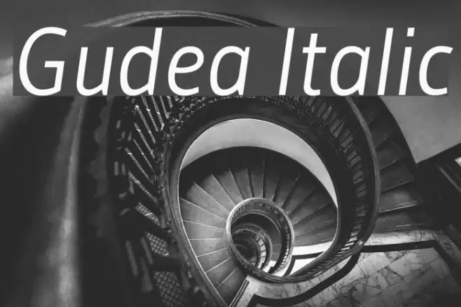 Gudea Italic examples