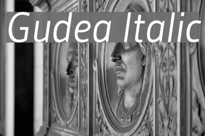 Gudea Italic examples