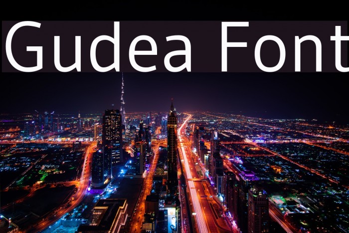 Gudea Font examples