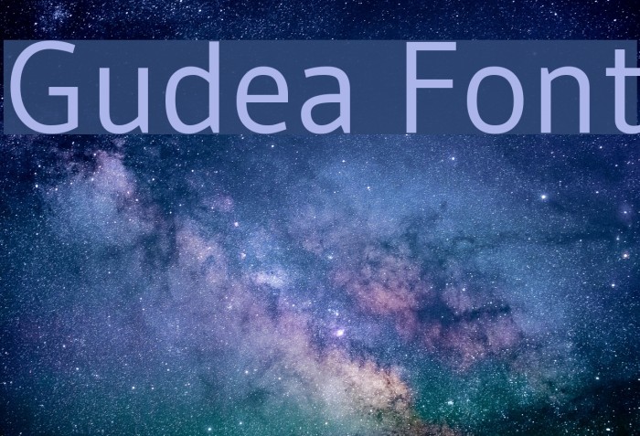 Gudea Font examples