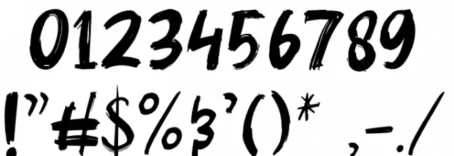 Gudnite Font OTHER CHARS