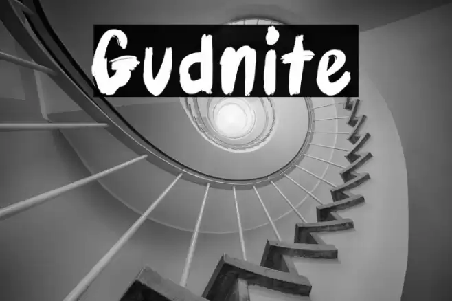 Gudnite Font examples