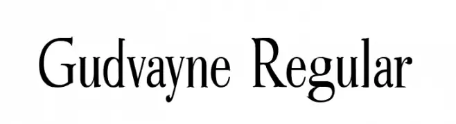 Gudvayne Regular  Descarca Fonturi Gratis