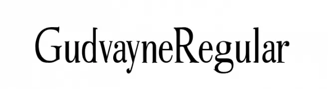 Gudvayne Regular  Descarca Fonturi Gratis