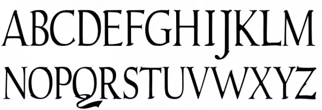 Gudvayne Regular Schriftart Groß