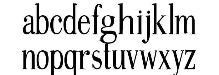 Gudvayne Regular Font LOWERCASE
