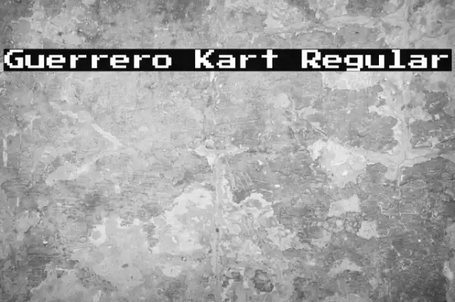 Guerrero Kart Regular Font examples