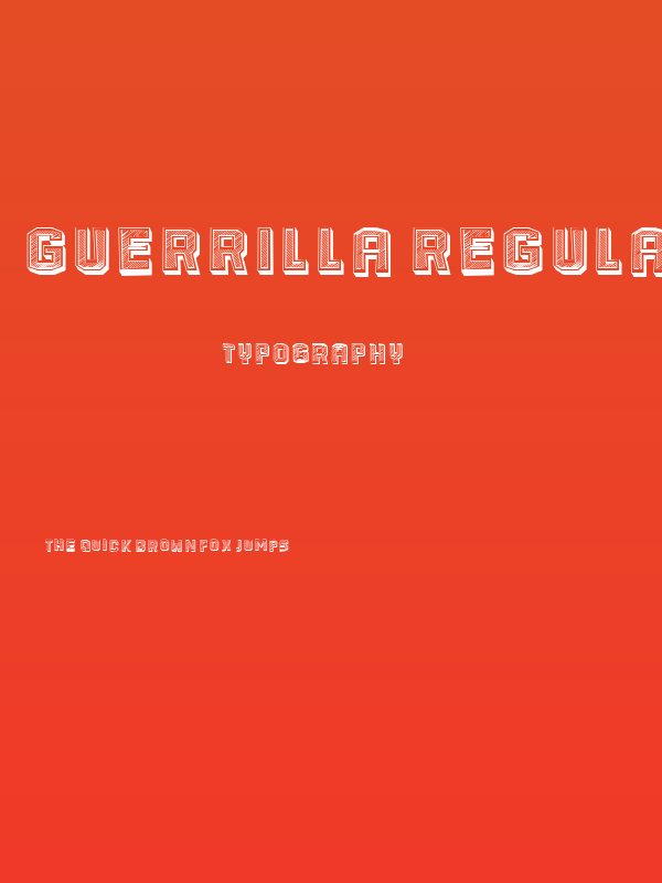 Guerrilla Regular Poster