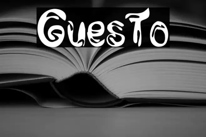 GuesTo Font examples