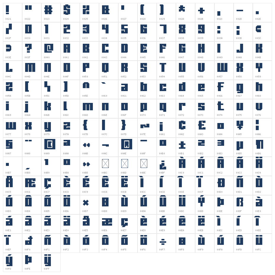 Guess What, I'm Not a Robot Regular Character Map